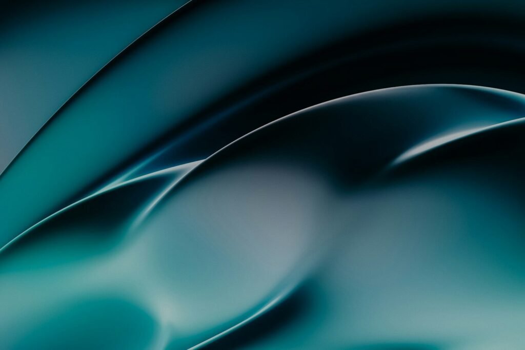 teal curved wallpaper
